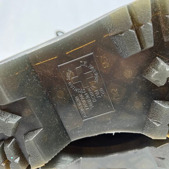 Dr. Martens Black Leopard Jadon Boots 7/38 - Picture 10 of 11